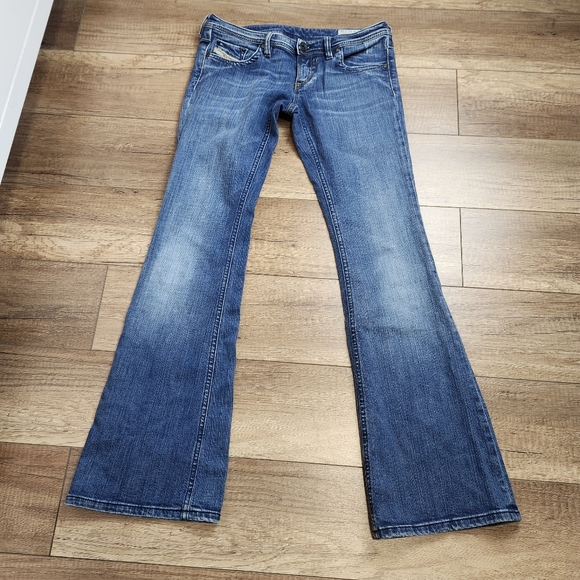 Diesel LOWKY B.C Stretch women's low-rise bootcut flare distressed W 27 32 L - Picture 7 of 16